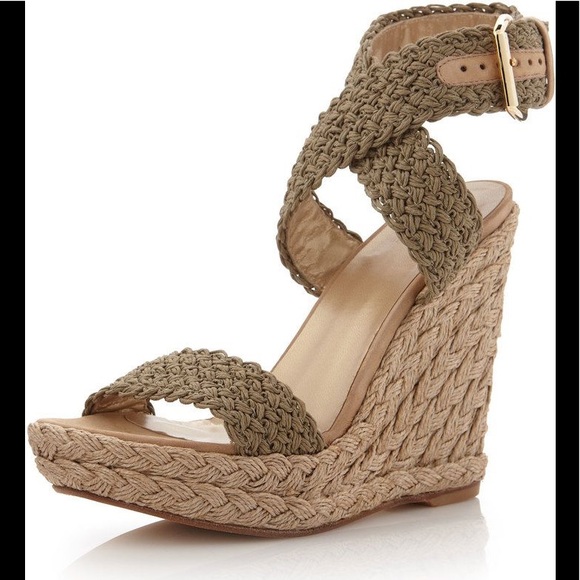 Stuart Weitzman Alex Espadrille Wedge Sandal womens 9